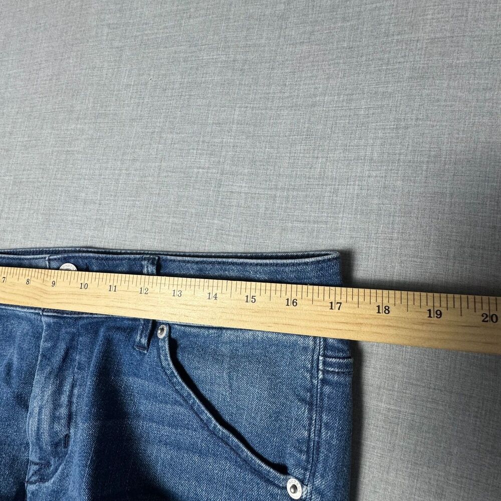 Hudson Womens Jeans Size 30 Stretch Straight Leg Cropped Medium Wash Denim - Picture 11 of 13